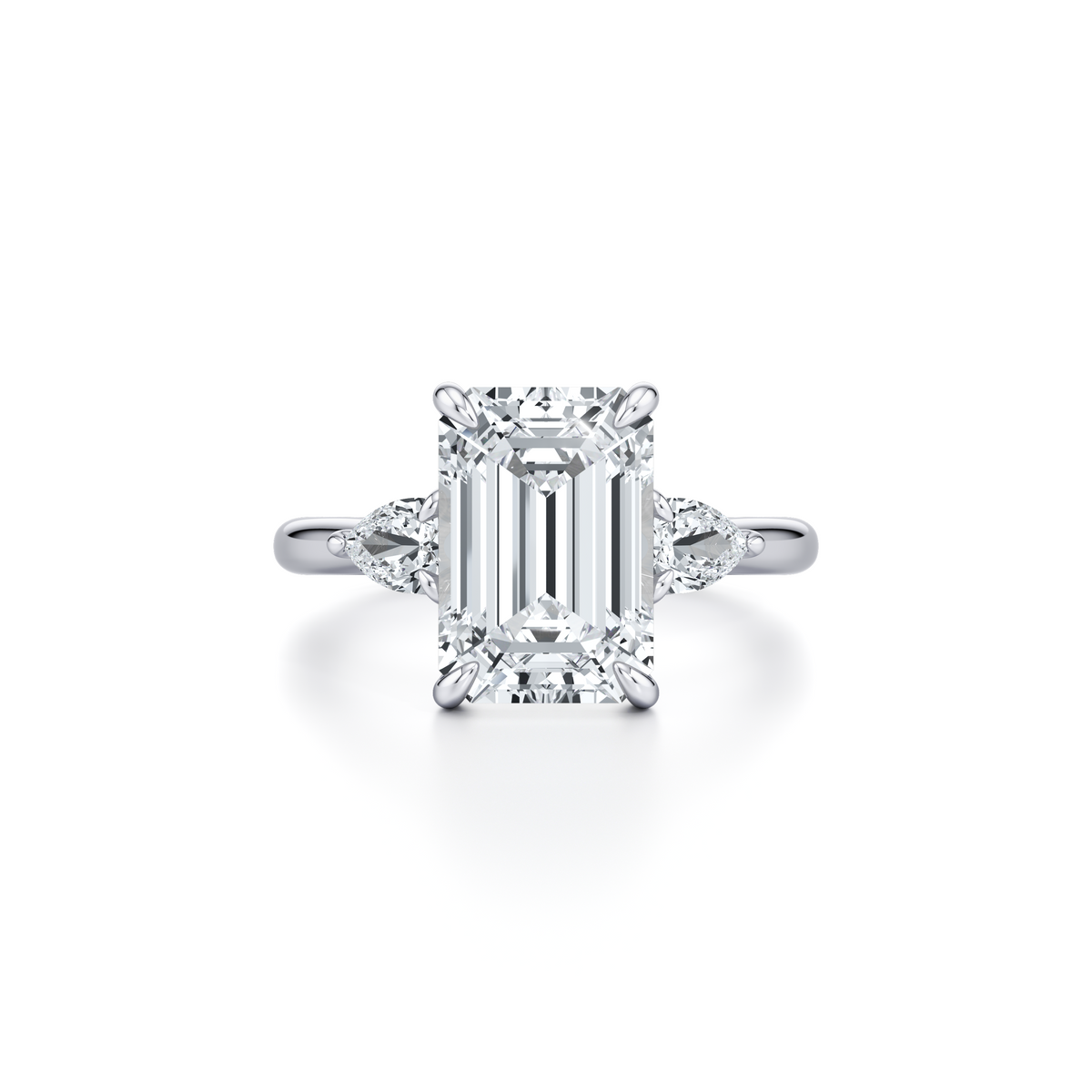 Promise Emerald Cut Diamond Engagement Ring