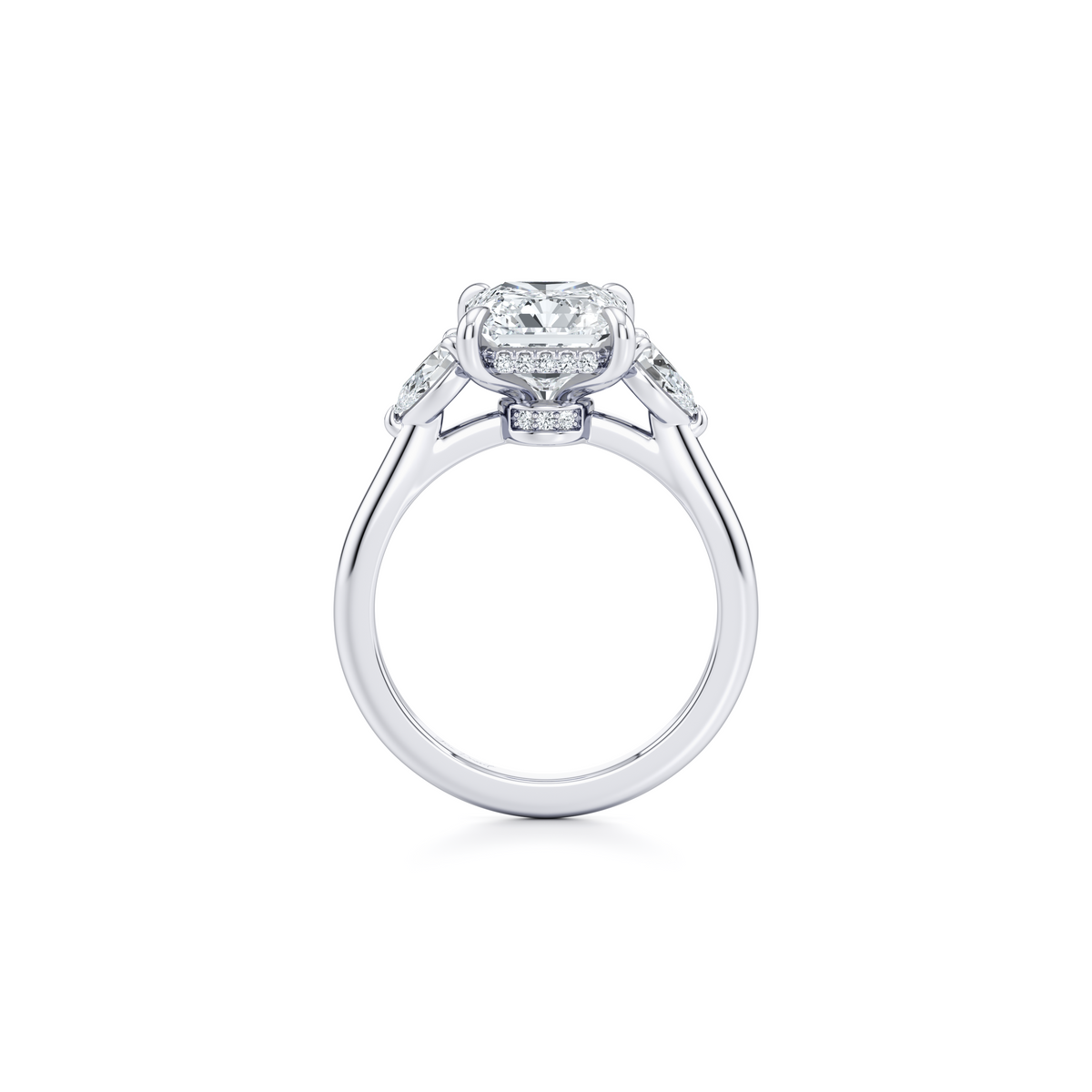Promise Emerald Cut Diamond Engagement Ring