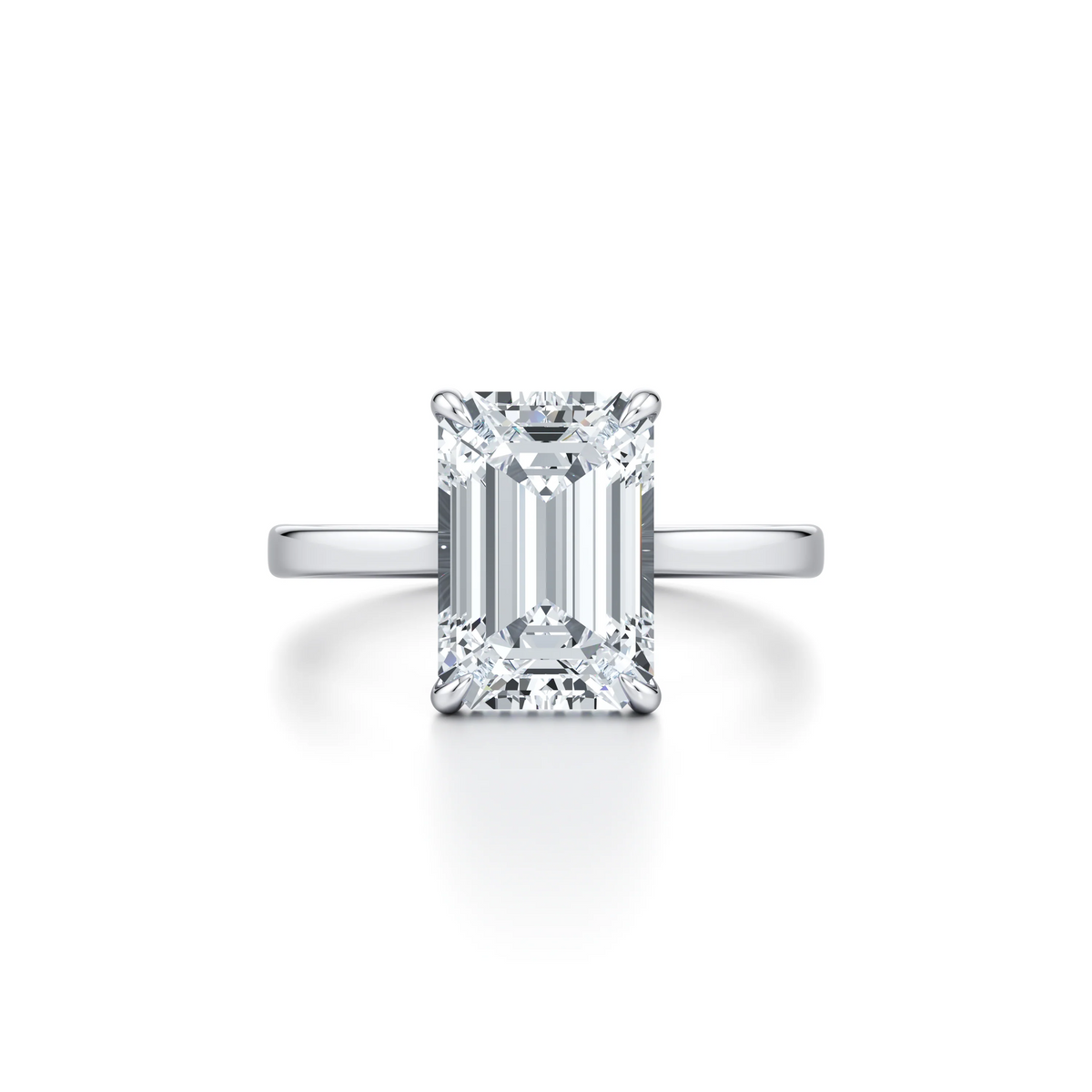 Promise Emerald Cut Diamond Engagement Ring