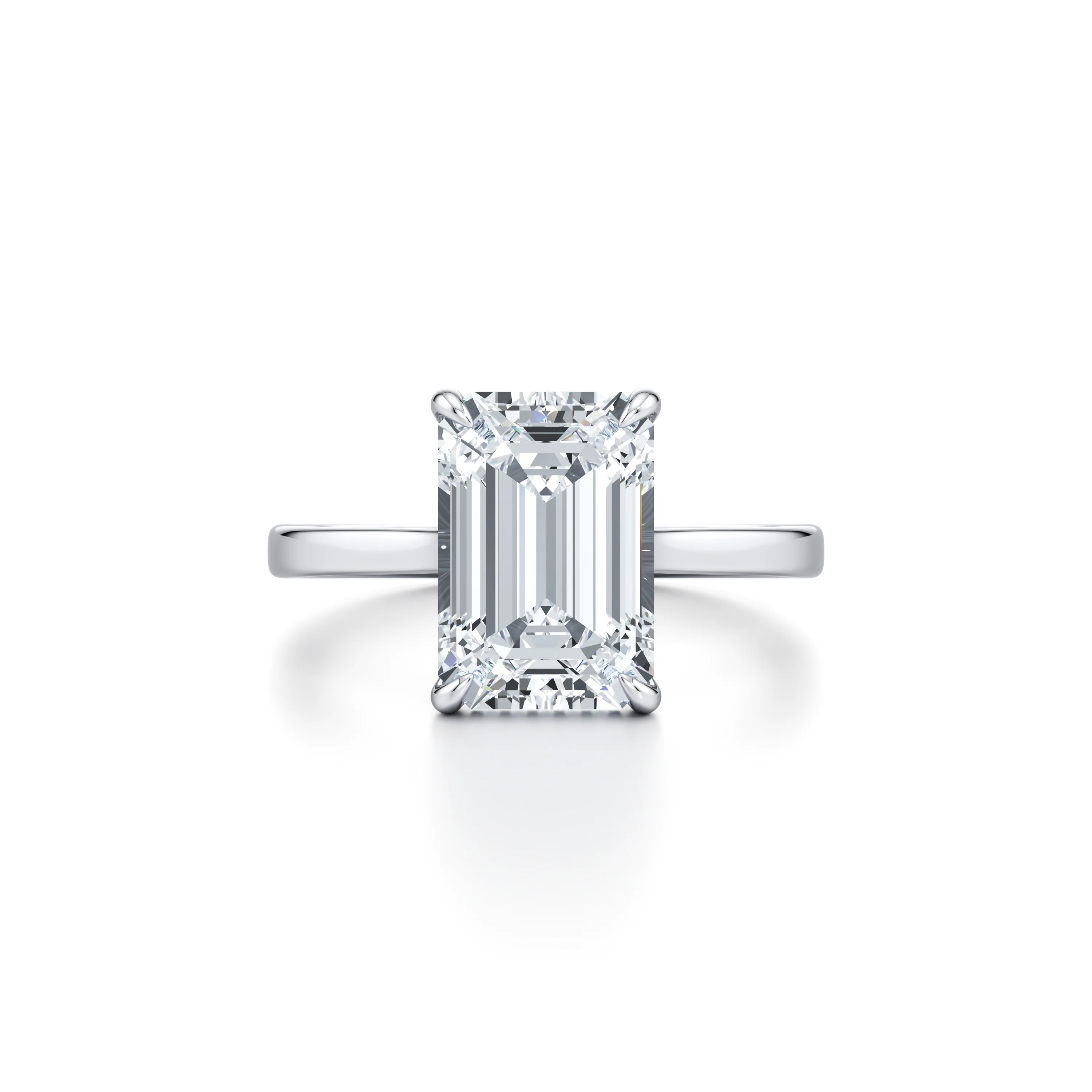 Promise Emerald Cut Diamond Engagement Ring